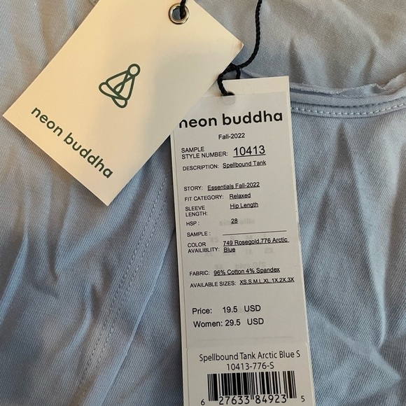 𝅺neon Buddha Spellbound Tank artic blue - Picture 12 of 16